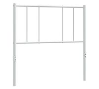 vidaXL Cabecero de Metal Blanco 80 cm