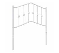 Vidaxl cabecero de metal blanco 80 cm