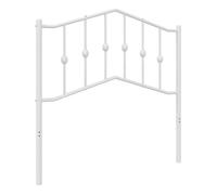 Vidaxl cabecero de metal blanco 90 cm