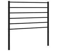 vidaXL Cabecero de Metal Negro 100 cm, cabecero de Cama, cabecero para Cama Individual, cabecera, cabecero de Metal, cabecero Negro, Cabezal