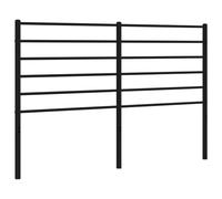 vidaXL Cabecero de Metal Negro 120 cm