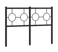 Vidaxl cabecero de metal negro 120 cm