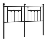 vidaXL Cabecero de Metal Negro 135 cm, cabecero de Cama, cabecero de Metal, cabecero para Cama Doble, cabecero Negro
