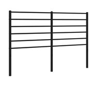 vidaXL Cabecero de Repuesto de Metal Negro 160 cm, cabecero de Cama, cabecero de Metal, cabecero para Cama de Matrimonio, cabecera de Cama, Cabezal de Cama