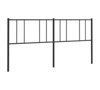 vidaXL Cabecero de Metal Negro 180 cm