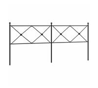 vidaXL Cabecero de cama de metal 200 cm Negro