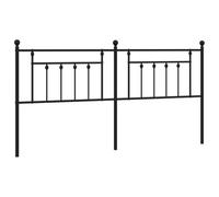 vidaXL Cabecero de Metal Negro 200 cm