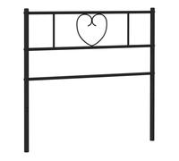 Vidaxl cabecero de metal negro 90 cm