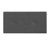 vidaXL Cabecero de Pared 12 pcs Gris 30 x 15 cm Cuero sintético, Cubierta de Pared Decorativa Rectangular, Paneles Modernos y Elegantes, soluciones de decoración para Interiores.