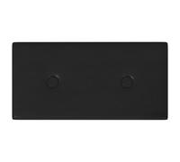 vidaXL Cabecero de Pared 12 pcs Negro 30 x 15 cm Cuero sintético, Cubierta de Pared Decorativa Rectangular, Paneles Modernos y Elegantes, soluciones de decoración para Interiores.