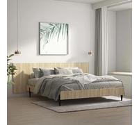 Cabecero Pared Madera Contrachapada Roble Sonoma 240x1,5x80cm Vidaxl