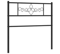 vidaXL Cabecero de Repuesto, Cabecera Alta con Patas, Cabezal para Estructura de Cama, Cabecero Decorativo para Dormitorio Hogar, Metal Negro 100 cm