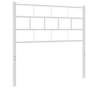 vidaXL Cabecero de Repuesto, Cabecera de Cama con Patas, Cabecero para Estructura de Cama, Cabecero de Somier para Hogar Dormitorio, Metal Blanco 80 cm