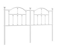 Vidaxl cabecero de metal blanco 150 cm