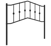 vidaXL Cabecero de Repuesto, Cabecera para Somier, Cabezal para Estructura Armazón Marco de Cama, Cabecero para Dormitorio Hogar, Metal Negro 100 cm