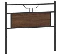 vidaXL Cabecero de Repuesto de Madera de ingeniería y Acero marrón Roble 100 cm, cabecero de Cama, cabecero de Panel, cabecero para Cama Individual