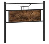 vidaXL Cabecero de Repuesto de Madera de ingeniería y Acero Roble Ahumado 100 cm, cabecero de Cama, cabecero de Panel, cabecero para Cama Individual