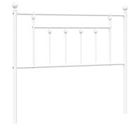 vidaXL Cabecero de Repuesto de Metal Blanco 100 cm, cabecero de Cama, cabecero para Cama Individual, cabecera, cabecero de Metal, cabecero Blanco, Cabezal