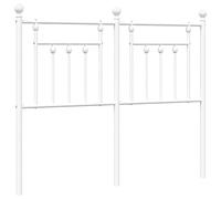 vidaXL Cabecero de Metal Blanco 120 cm