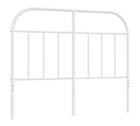 vidaXL Cabecero de Repuesto de Metal Blanco 120 cm, cabecero de Cama, cabecero de Metal, cabecero para Cama Doble, cabecero Blanco