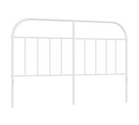 vidaXL Cabecero de Repuesto de Metal Blanco 150 cm