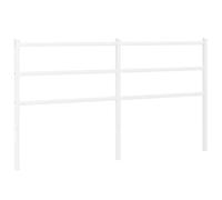 vidaXL Cabecero de Repuesto de Metal Blanco 150 cm