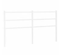 vidaXL Cabecero de Repuesto de Metal Blanco 160 cm