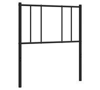 vidaXL Cabecero de Repuesto de Metal Negro 107 cm, cabecero de Cama, cabecero para Cama Individual, cabecera, cabecero de Metal, cabecero Negro, Cabezal