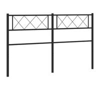vidaXL Cabecero de Repuesto de Metal Negro 150 cm