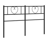 vidaXL Cabecero de Repuesto de Metal Negro 150 cm