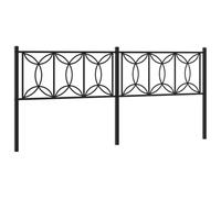 vidaXL Cabecero de Repuesto de Metal Negro 193 cm