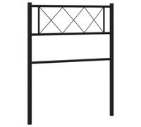 vidaXL Cabecero de Cama Con Patas Para Estructura de Somier, Metal Negro 90 cm - Hogar Dormitorio