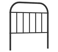vidaXL Cabecero de Repuesto de Metal Negro 90 cm, cabecero de Cama, cabecero para Cama Individual, cabecera, cabecero de Metal, cabecero Negro, Cabezal