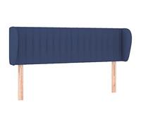 vidaXL Cabecero de Tela Azul 147x23x78/88 cm