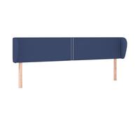 Vidaxl cabecero de tela azul 203x23x78/88 cm