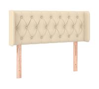 Vidaxl cabecero de tela color crema 103x16x78/88 cm