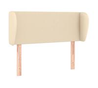 Vidaxl cabecero de tela color crema 103x23x78/88 cm