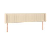 Vidaxl cabecero de tela color crema 183x16x78/88 cm