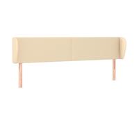 Vidaxl cabecero de tela color crema 183x23x78/88 cm