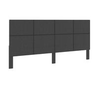 Vidaxl cabecero de tela gris oscuro 200x200 cm