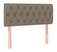 vidaXL Cabecero de Tela Gris Taupe 90x7x78/88 cm