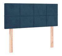 vidaXL Cabecero de Terciopelo Azul 100x5x78/88 cm