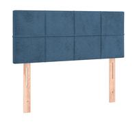 Vidaxl cabecero de terciopelo azul oscuro 90x5x78/88 cm