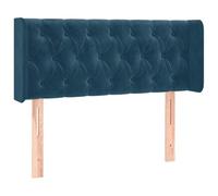 vidaXL Cabecero Dormitorio Tapizado Terciopelo Azul Oscuro 93x16x78/88 cm