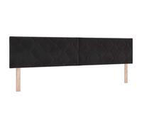 vidaXL Cabecera Diseño de Bloques de Diamante Negro 200 cm Terciopelo