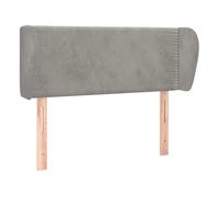 Vidaxl cabecero de terciopelo gris claro 83x23x78/88 cm