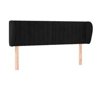 Vidaxl cabecero de terciopelo negro 147x23x78/88 cm