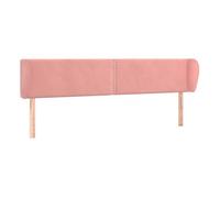 Vidaxl cabecero de terciopelo rosa 163x23x78/88 cm