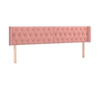 Vidaxl cabecero de terciopelo rosa 183x16x78/88 cm