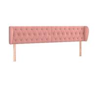 Vidaxl cabecero de terciopelo rosa 183x23x78/88 cm